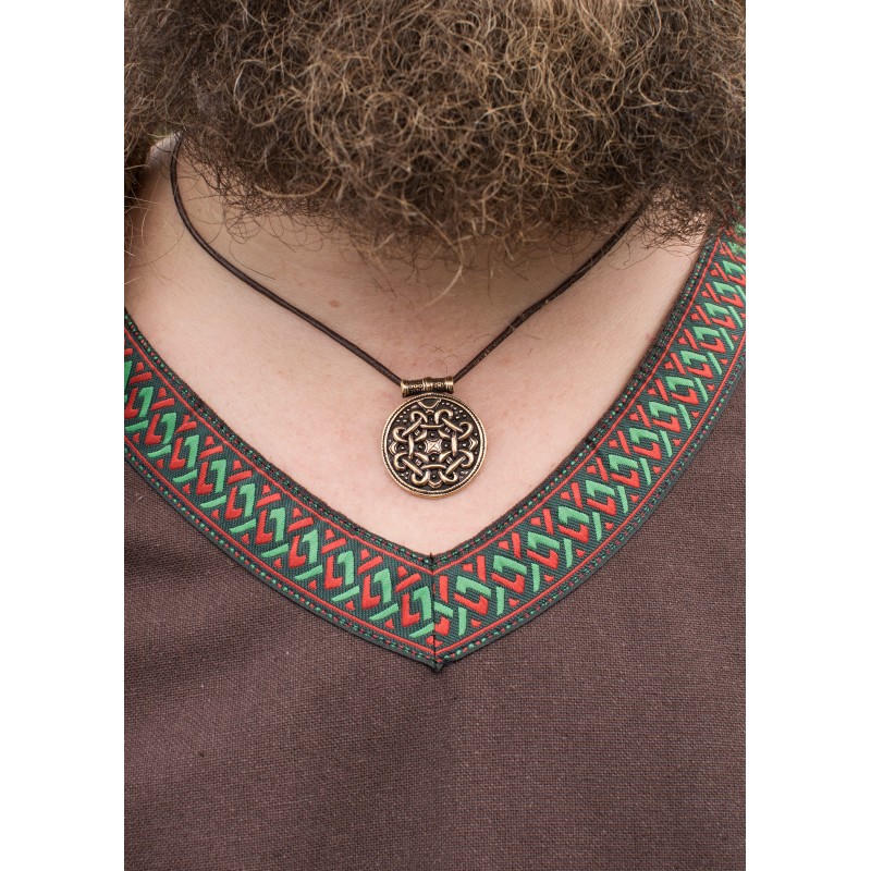 Wikinger Tunika aus Baumwolle-dunkelbraun