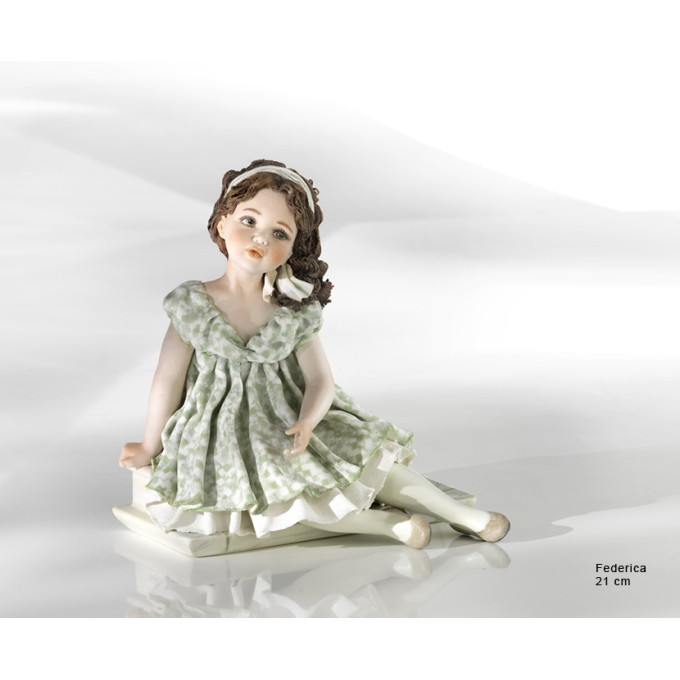 Porzellanfigur - Porzellan-Skulpturen Figur - Federica