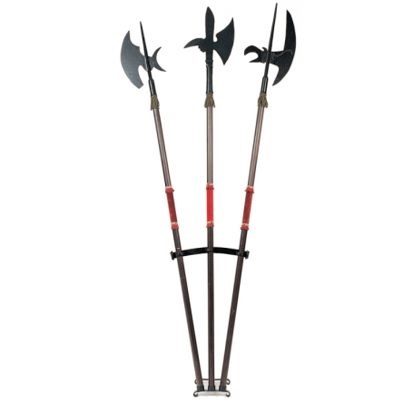 Hellebarde Tür mit drei Sitzen