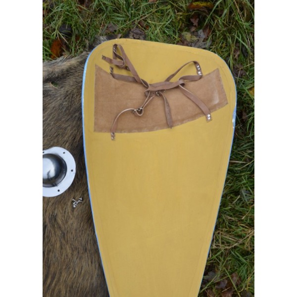 Normannenschild mit verknotetem Greif - holz