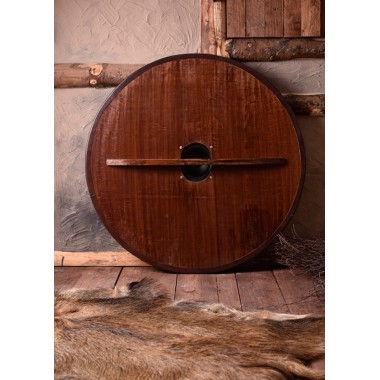 Wikinger Rundschild - mit Greiftier-Bemalung - aus Holz