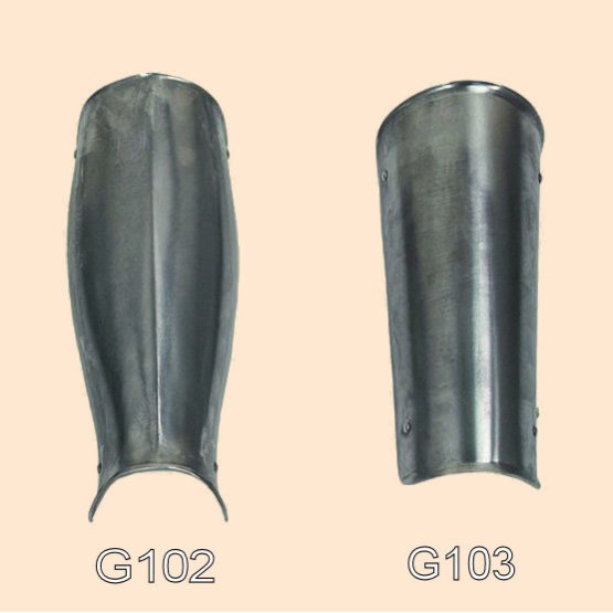 Beinschienen King aus Stahl-Paar