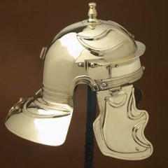 Römischer Helm - Imperial Gallic -I- Aquincum,(Messing)
