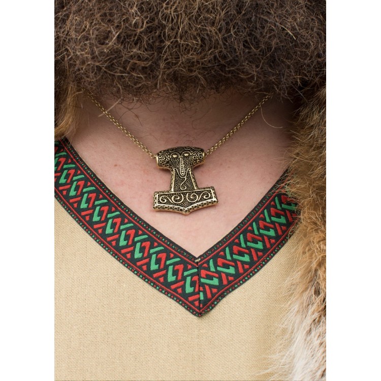 Wikinger Tunika aus Baumwolle-beige