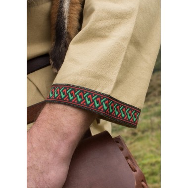 Wikinger Tunika aus Baumwolle-beige