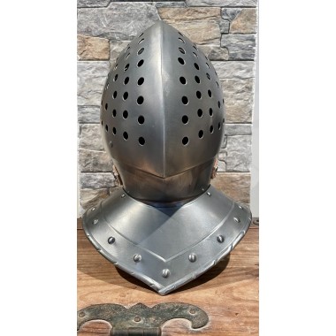 Kolbenturnierhelm - Visier Helm