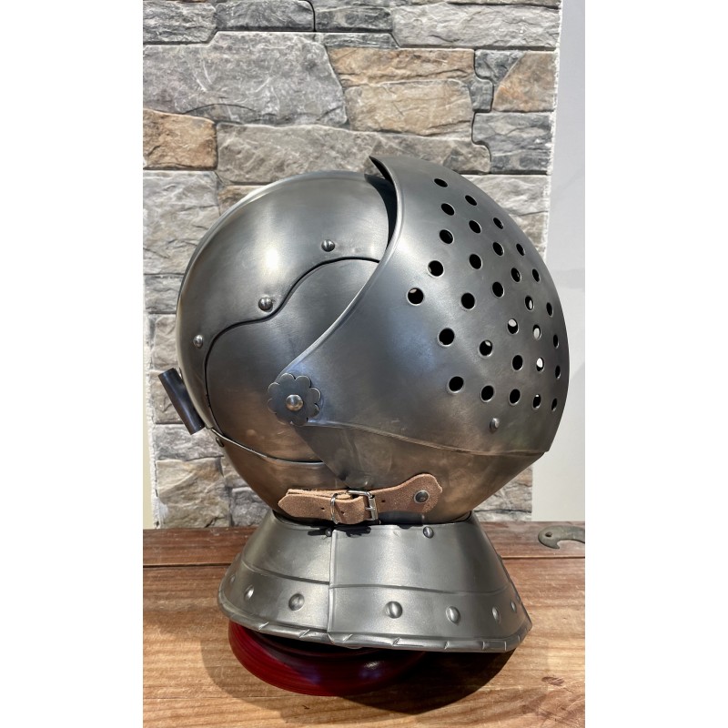 Kolbenturnierhelm - Visier Helm