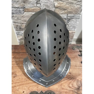 Kolbenturnierhelm - Visier Helm