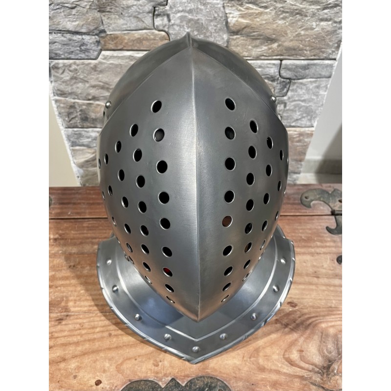 Kolbenturnierhelm - Visier Helm