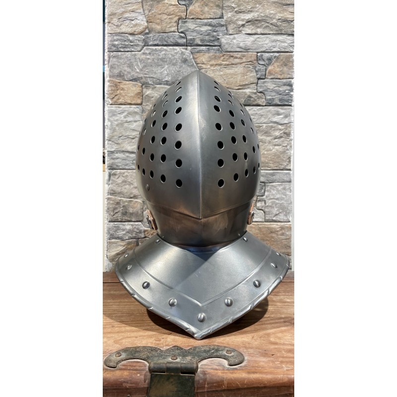 Kolbenturnierhelm - Visier Helm