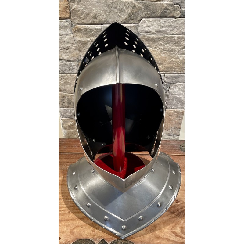 Kolbenturnierhelm - Visier Helm