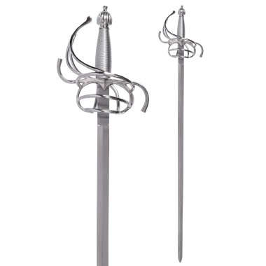 Spanisches Korbrapier mit Scheide