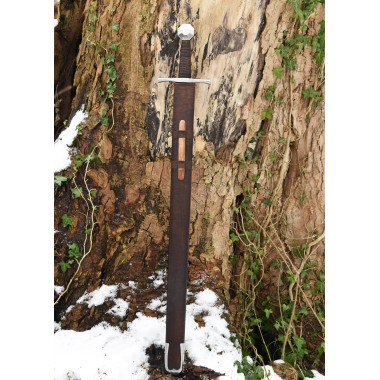 Kreuzritterschwert mit Scheide