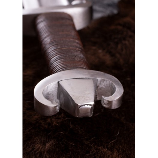 Wikinger-Langsax mit Lederscheide