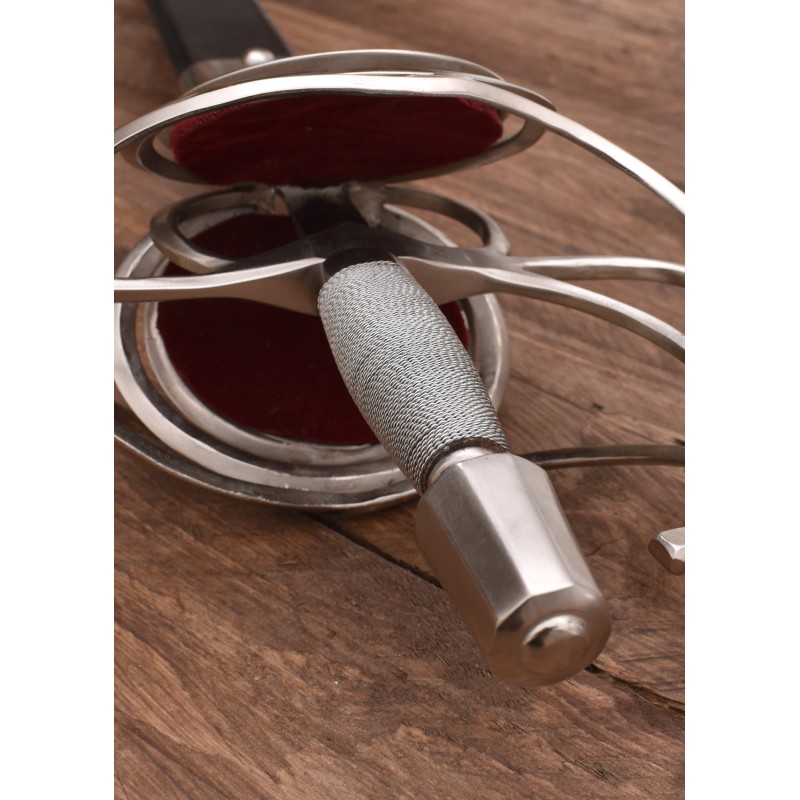 Pappenheimer Korbrapier mit drahtumwickeltem Griff, 114 cm