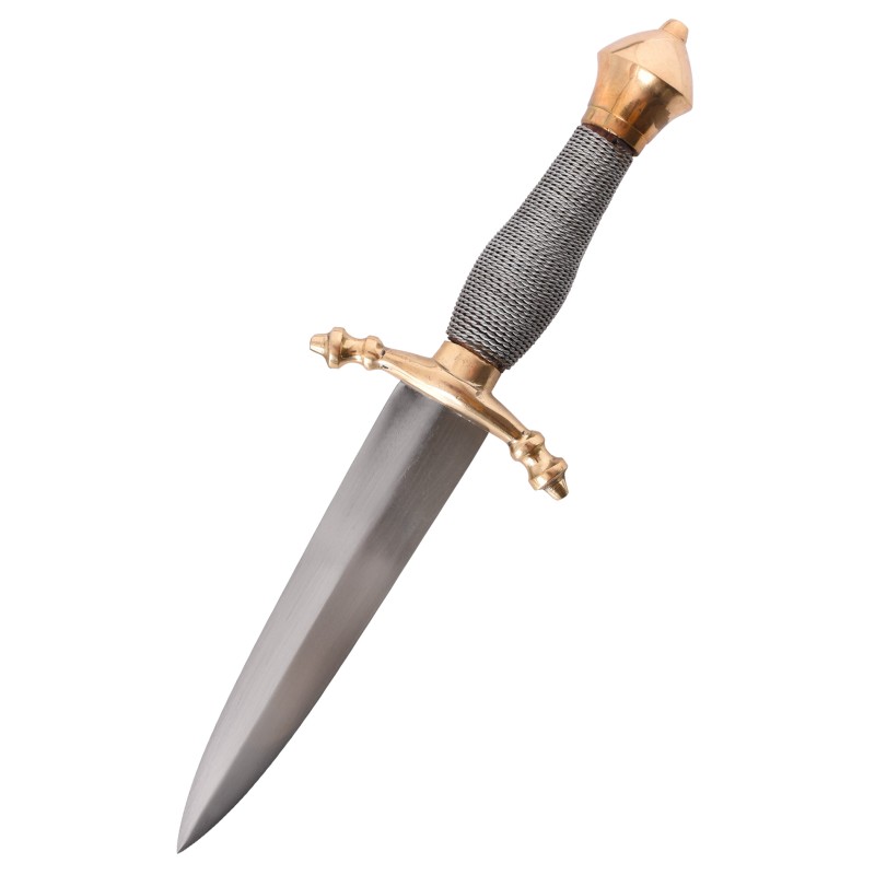 Mittelalterlicher Stiefeldolch mit scheide