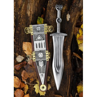 Pugio aus Vindonissa mit Silbertauschierung
