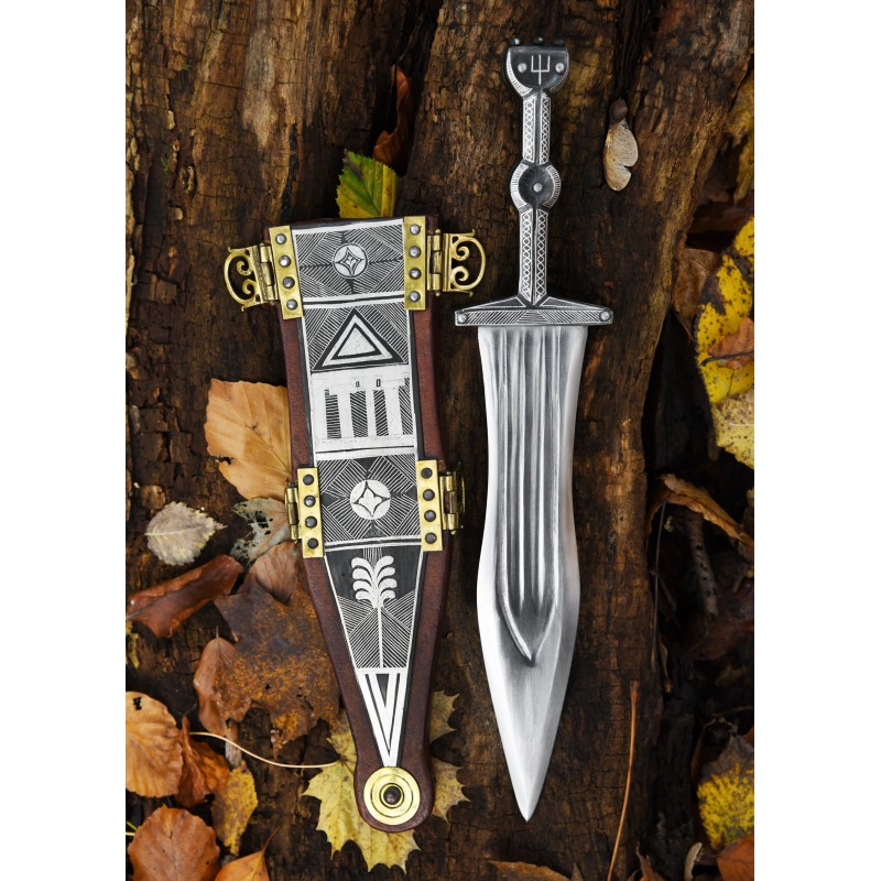 Pugio aus Vindonissa mit Silbertauschierung