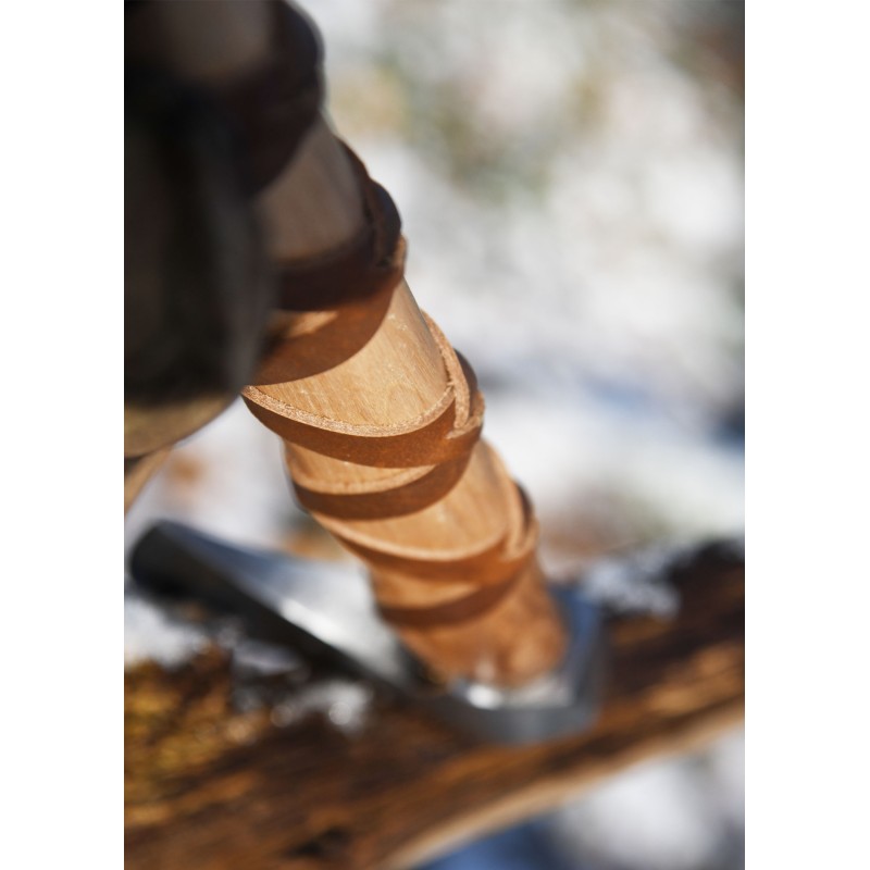 Wikinger-Axt - Gravur und Lederwicklung