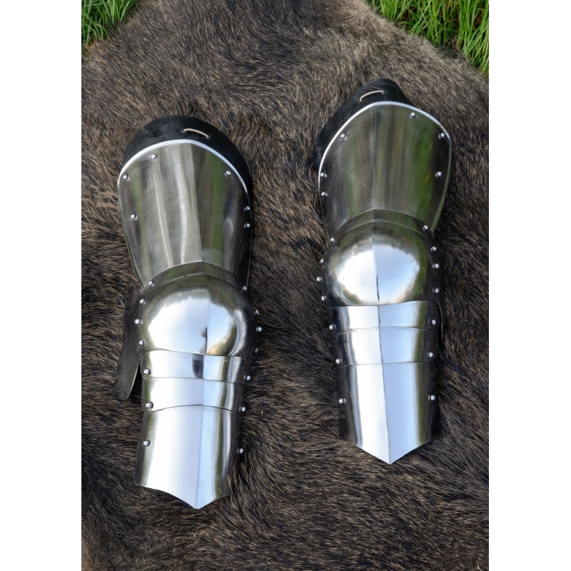 Spätmittelalter-Beinzeug, 1,2 mm Stahl