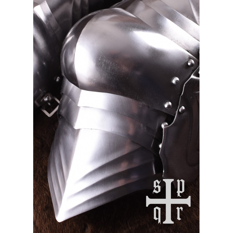 Gotisches Beinzeug 1,6 mm Stahl