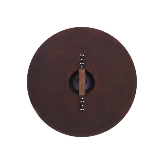 Rundschild mit Stahlbeschlägen