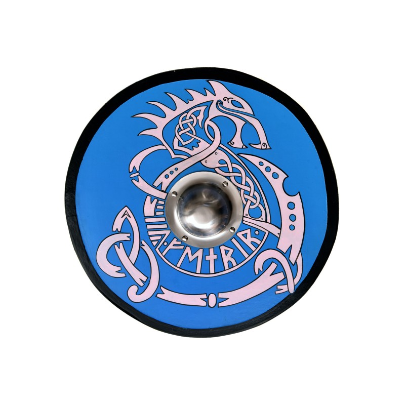 Wikingerschild mit Fenrir-Motiv