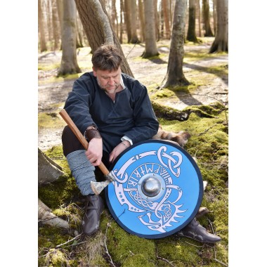Wikingerschild mit Fenrir-Motiv
