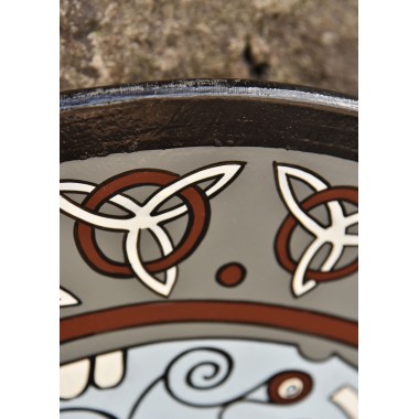 Wikingerschild mit Raben-Motiv