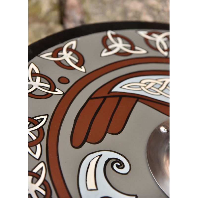 Wikingerschild mit Raben-Motiv