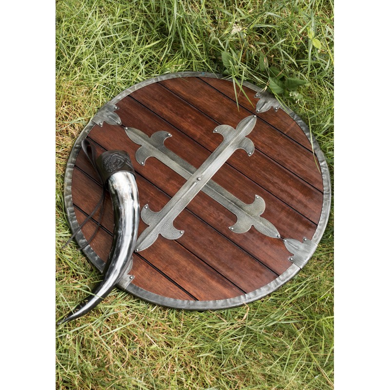 Rundschild aus Holz