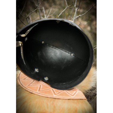 Italo-Korintherhelm mit Helmbusch