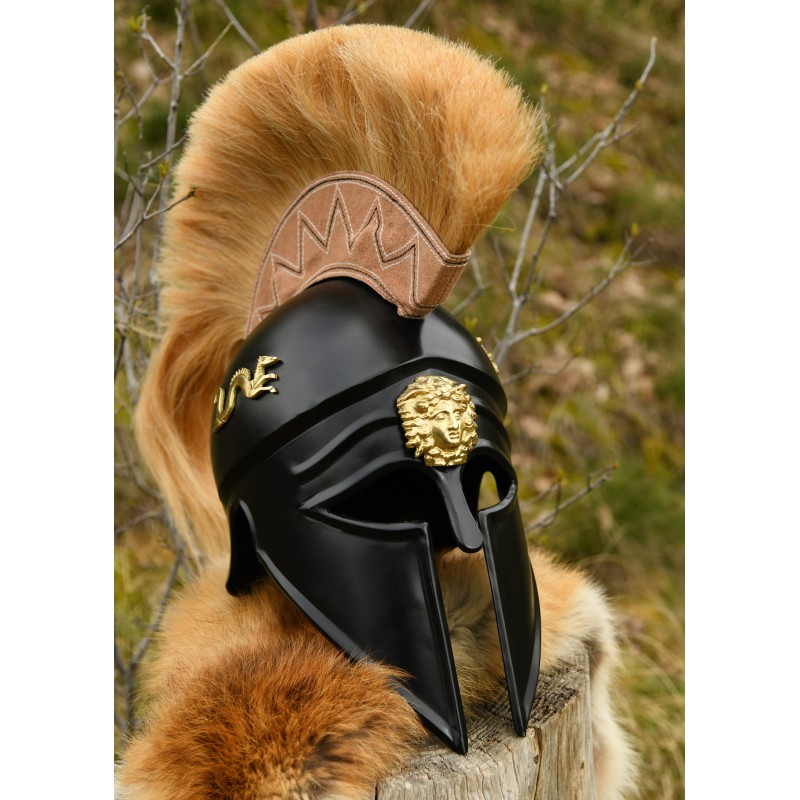 Italo-Korintherhelm mit Helmbusch
