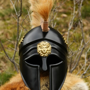 Italo-Korintherhelm mit Helmbusch