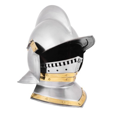 Burgonet - Sturmhaube Helm, 1,2 mm Stahl