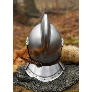 Burgonet - Sturmhaube Helm, 1,2 mm Stahl