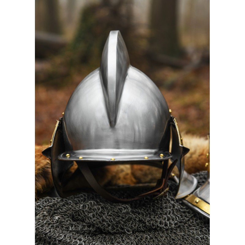Burgonet - Sturmhaube Helm, 1,2 mm Stahl