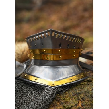 Burgonet - Sturmhaube Helm, 1,2 mm Stahl