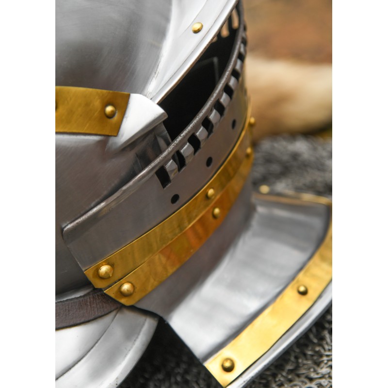 Burgonet - Sturmhaube Helm, 1,2 mm Stahl