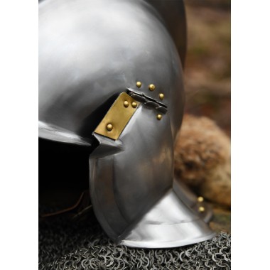 Burgonet - Sturmhaube Helm, 1,2 mm Stahl