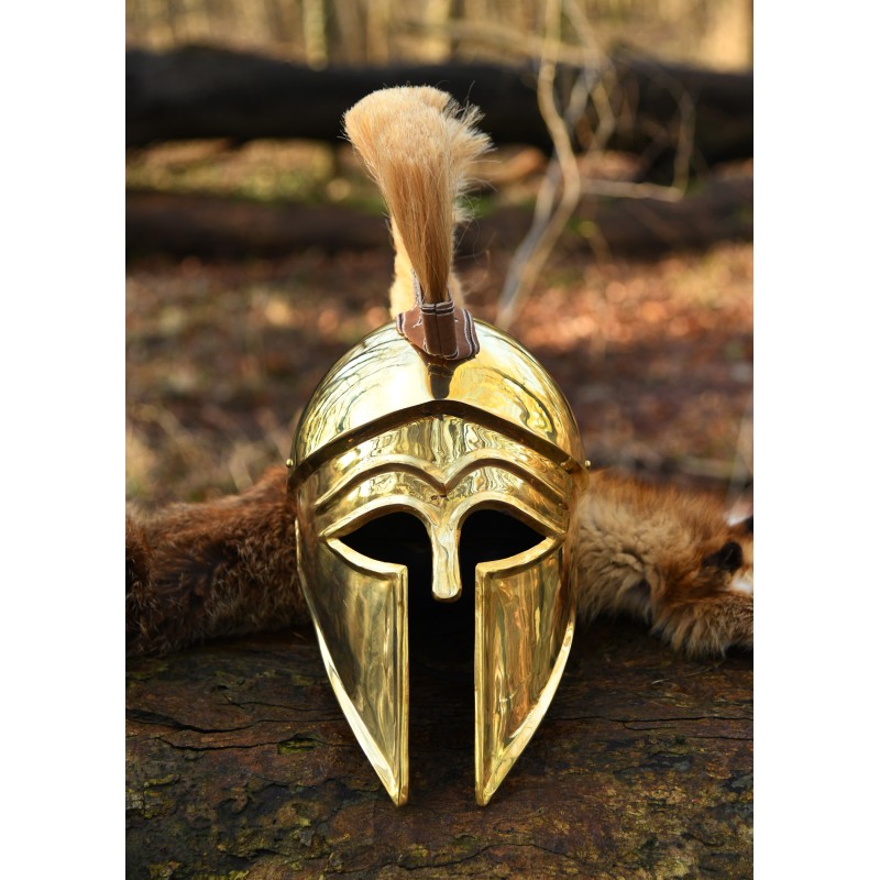 Italo-Korintherhelm mit Helmbusch