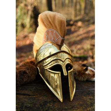 Italo-Korintherhelm mit Helmbusch