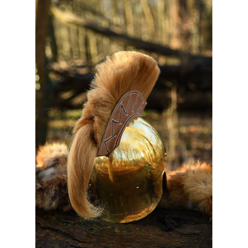 Italo-Korintherhelm mit Helmbusch