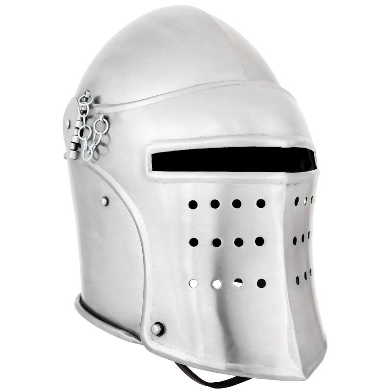 Mittelalter-Beckenhaube mit Klappvisier
