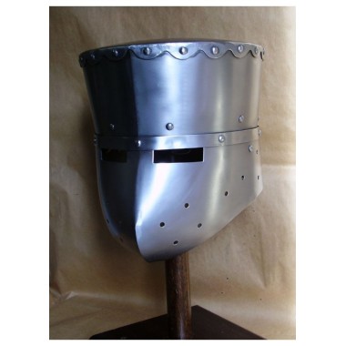 Kreuzfahrer Topfhelm - Schaukampfhelme