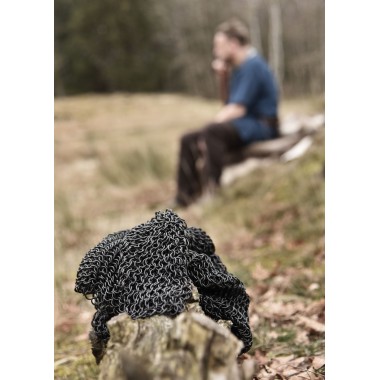 Kettenhaube, quadratischer Ausschnitt, ID 8mm, brüniert