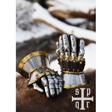 Stundenglashandschuhe Mailand - Mittelalterliche Panzerhandschuhe