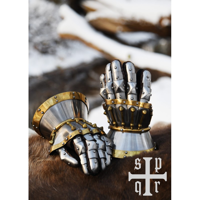 Stundenglashandschuhe Mailand - Mittelalterliche Panzerhandschuhe