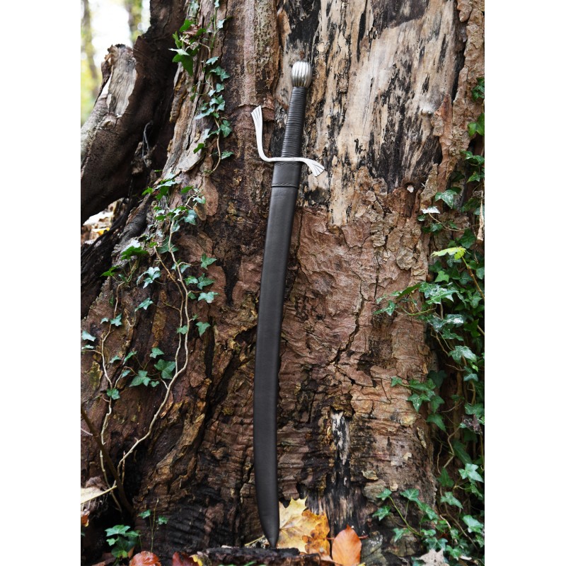 Schaukampf-Falchion mit Lederscheide SK-B