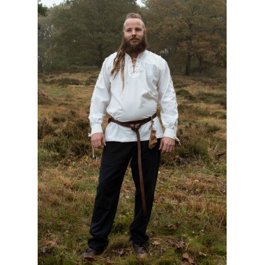 Mittelalterliches Hemd mit Schnürung